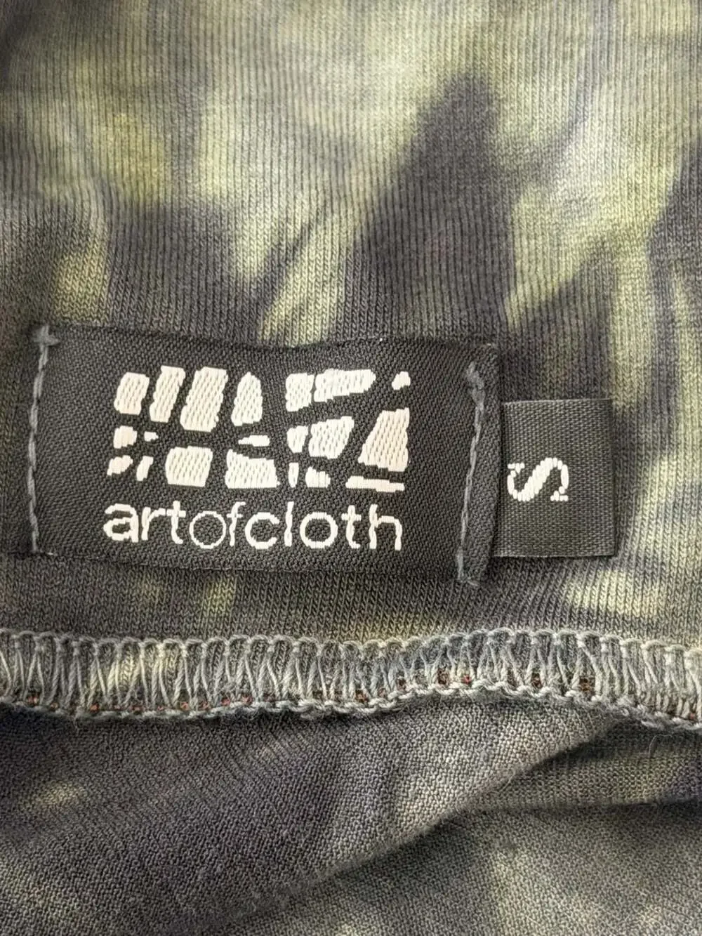 Art of Cloth The O.C. Skirt Tie Dye Gray Green Midi Skirt Size S